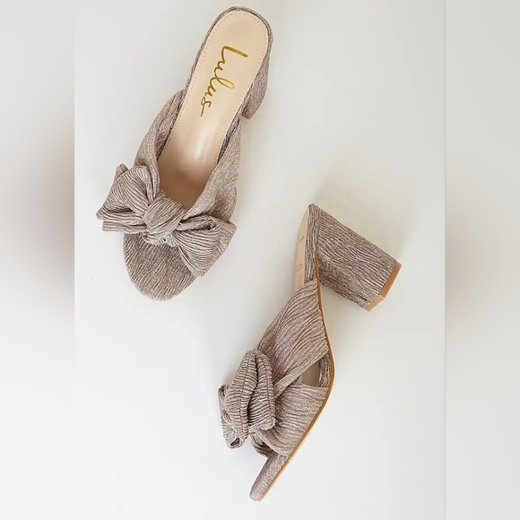 EUC Lulu's Dorothea Knotted High Heel Sandals - Picture 2 of 14